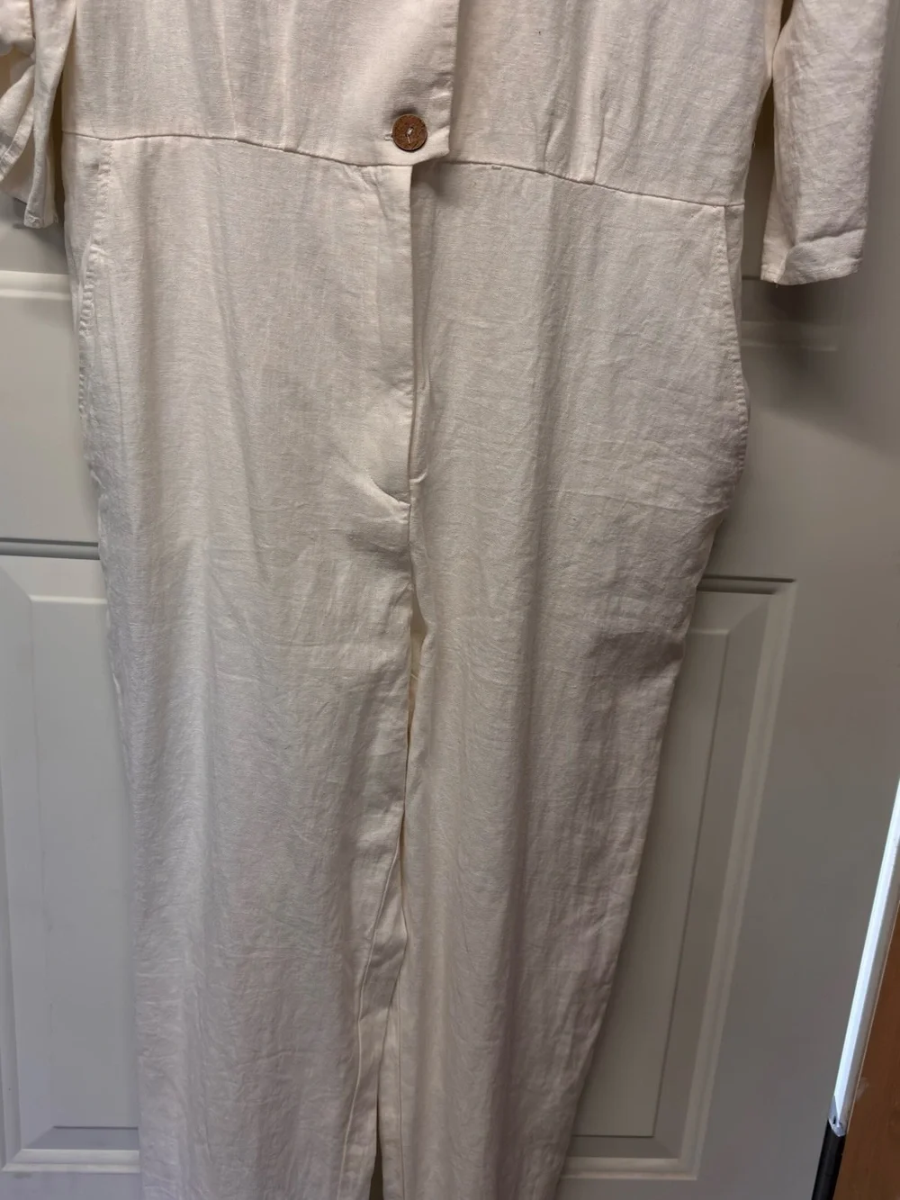 Zara linen blend jumpsuit